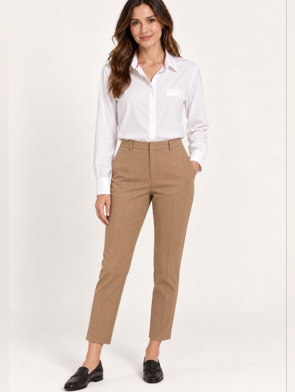 Modern Ambition White Stretch Travel Button Down M